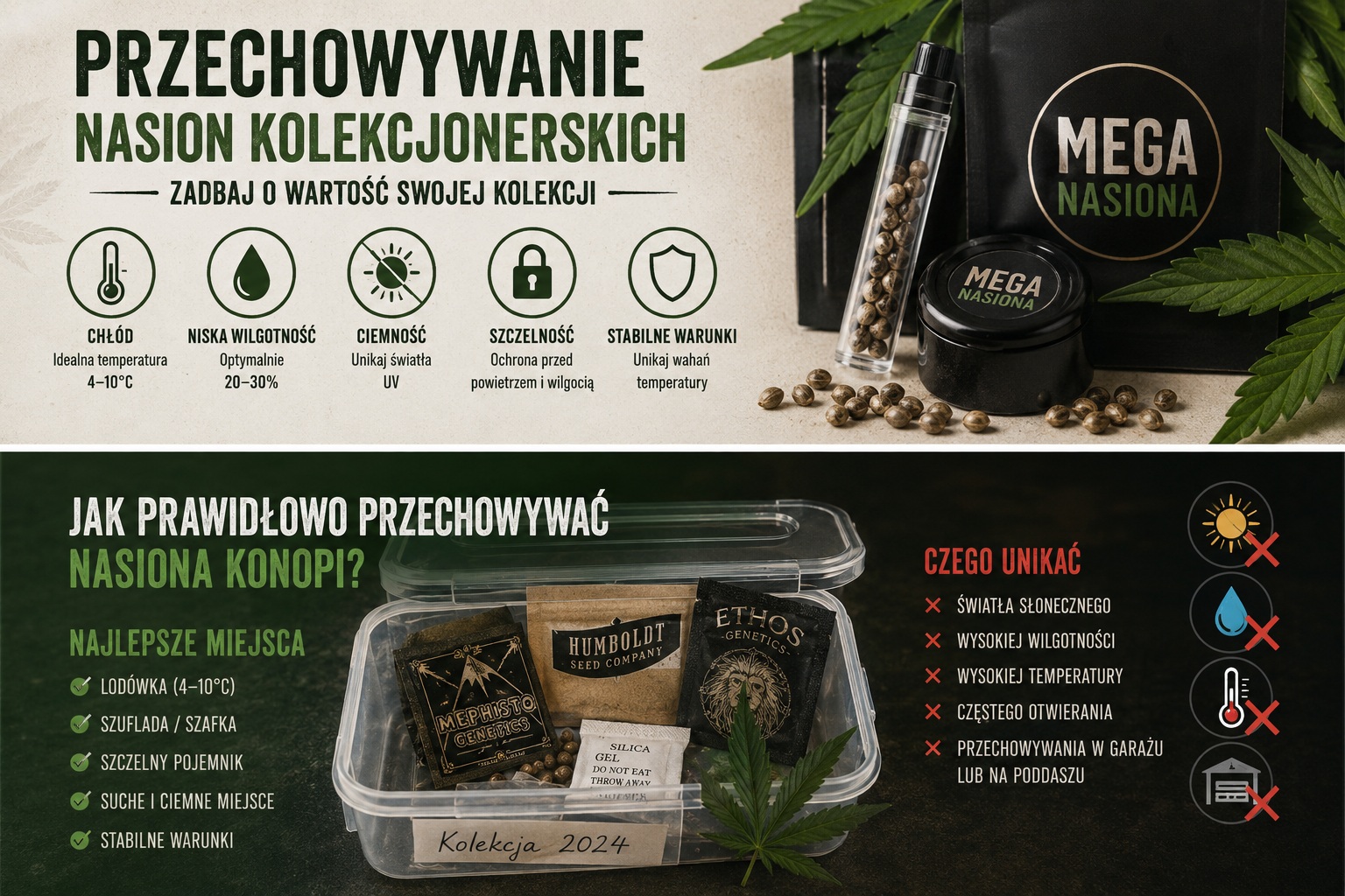 Przechowywanie nasion kolekcjonerskich – jak dbać o nasiona konopi?